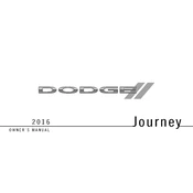 Dodge Journey 2016 SUV manual cover