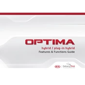 Kia Optima PHEV Plug-In Hybrid 2020 Sedan manual cover