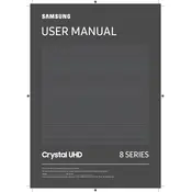 Samsung TU800D UN85TU800DFXZA TV manual cover