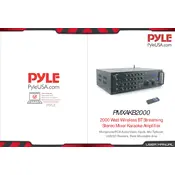 Pyle PMXAKB2000 Amplifier manual cover