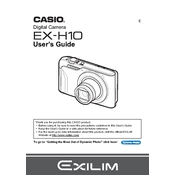 Casio EXH10 Camera manual cover