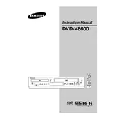 Samsung DVD-V8600 DVD Player manual cover