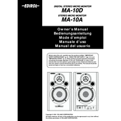 Roland MA-10A manual cover