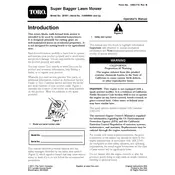 Toro Super Bagger 20197 Mower manual cover