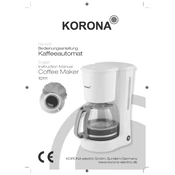 Korona 10111 Coffee Maker manual cover