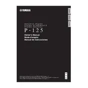 Yamaha P-125 Piano manual cover