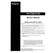 Roland VM-C7100 manual cover