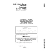 John Deere 345H Dump Trailer manual cover