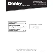 Danby DUF167A3BSLDD Freezer manual cover