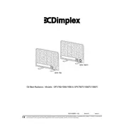 Dimplex OFX750 Radiator manual cover