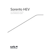 Kia Sorento HEV Car Infotainment 2022 SUV manual cover