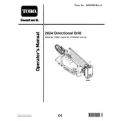 Toro 23800 Drill manual cover