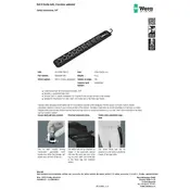 Wera Belt B 9 Location Unloaded Belt manual cover