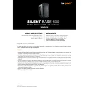 be quiet! Silent Base 600 Window Orange Case manual cover