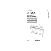 Casio Celviano AP220 Keyboard manual cover