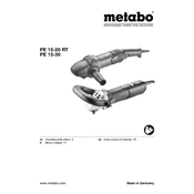 Metabo PE 15-30 Polishing Machine manual cover