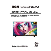 RCA Scenium SRC4975-UHD TV manual cover