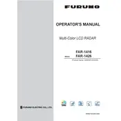 Furuno FAR-1426 Radar manual cover