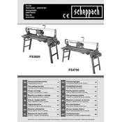 Scheppach FS3600 5906706901 Tile Cutter manual cover