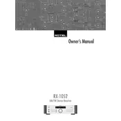 Rotel RX-1052-V03 Receiver manual cover