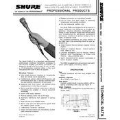 Shure SM82 Microphone manual cover