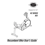 Horizon Fitness R51 2005 Recumbent Bike manual cover