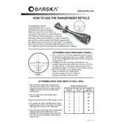 Barska RANGEFINDER RETICLE Reticle manual cover