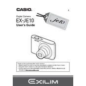 Casio EXJE10 Camera manual cover