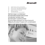 Brandt ETE6736K Dryer manual cover