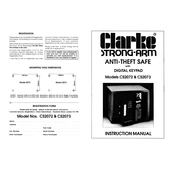 Clarke 7710060 CS2072 Strong-Arm Safe Digital Keypad manual cover