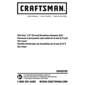 Craftsman CMCD732 Drill manual cover