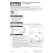 Sealey HBS97.V2 Beam Setter manual cover