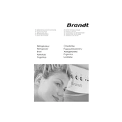 Brandt D2120 Refrigerator manual cover