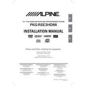 Alpine PKG-RSE3HDMI manual cover