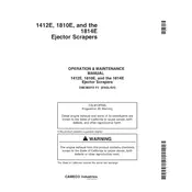 John Deere 1412E Scraper manual cover