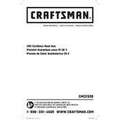 Craftsman CMCE530B Heat Gun manual cover