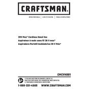 Craftsman CMCVH001 Vacuum manual cover