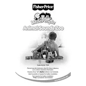 Fisher Price Mattel Little People Animal Sounds Zoo 77949 Toy manual cover