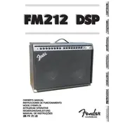 Fender FM 212 DSP 2316600900 120V 60Hz DS Amplifier manual cover