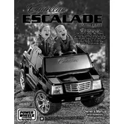 Power Wheels Mattel Black Cadillac Escalade M0410 Toy manual cover