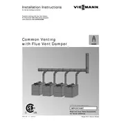 Viessmann Vitotronic 200 CM2 Series Common Venting with Flue Vent Damper Accessory manual cover