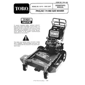 Toro ProLine 170 30170 Mower manual cover