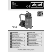 Scheppach PSFA15 5910001901 Filter manual cover