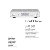 Rotel RA-11-12 Amplifier manual cover