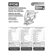 Ryobi JS481L Saw manual cover