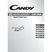 Candy EVOV 580NC-S manual cover