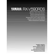 Yamaha RX-V590RDS Receiver manual cover