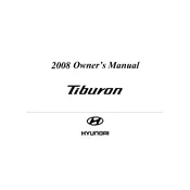 Hyundai Tiburon 2008 Coupe manual cover