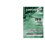 Can-Am Outlander Max Series 2016 Vehicle manual cover