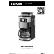 Sencor SCE 7000BK Coffee Maker manual cover